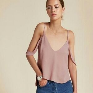 Reformation Lilith Top in Gaia Dusty Rose - Size Small
